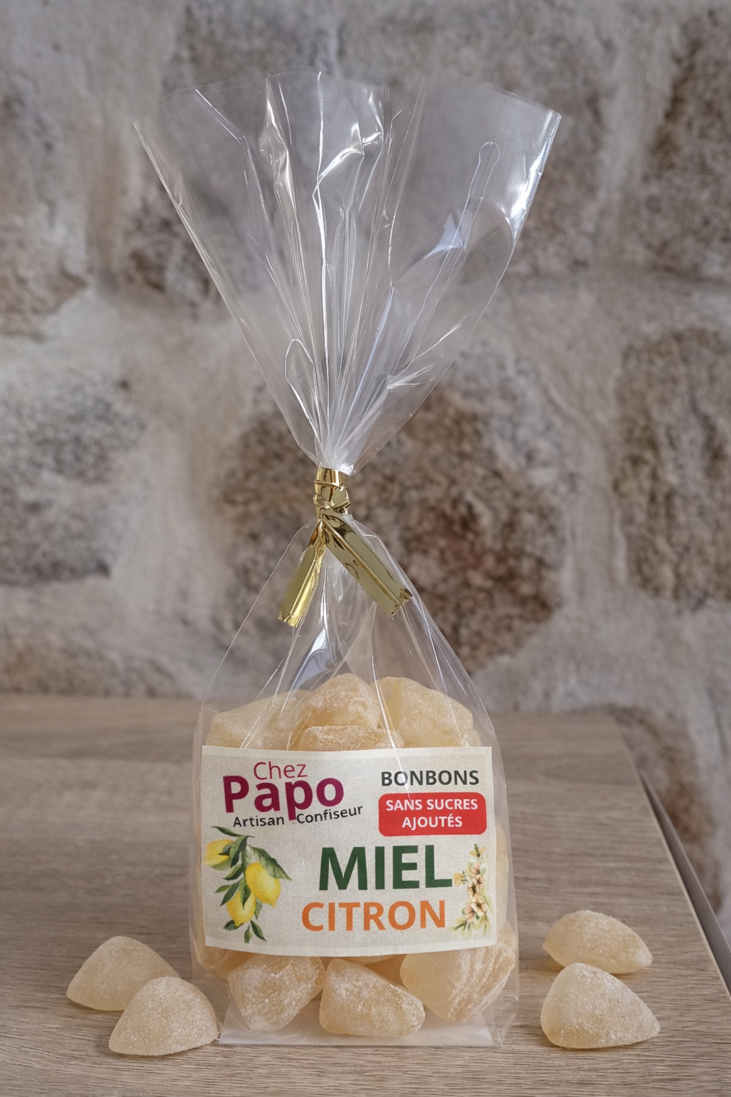 BERLINGOTS AU MIEL - CITRON - SANS SUCRES AJOUTÉ